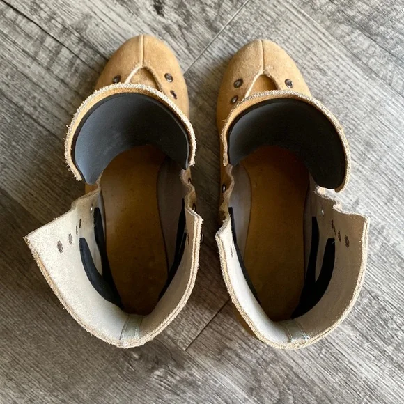 VINTAGE Riedell | Model 130M BOOTS ONLY Mens Size 5 Tan Discontinued Rental W6.5 - Picture 7 of 17